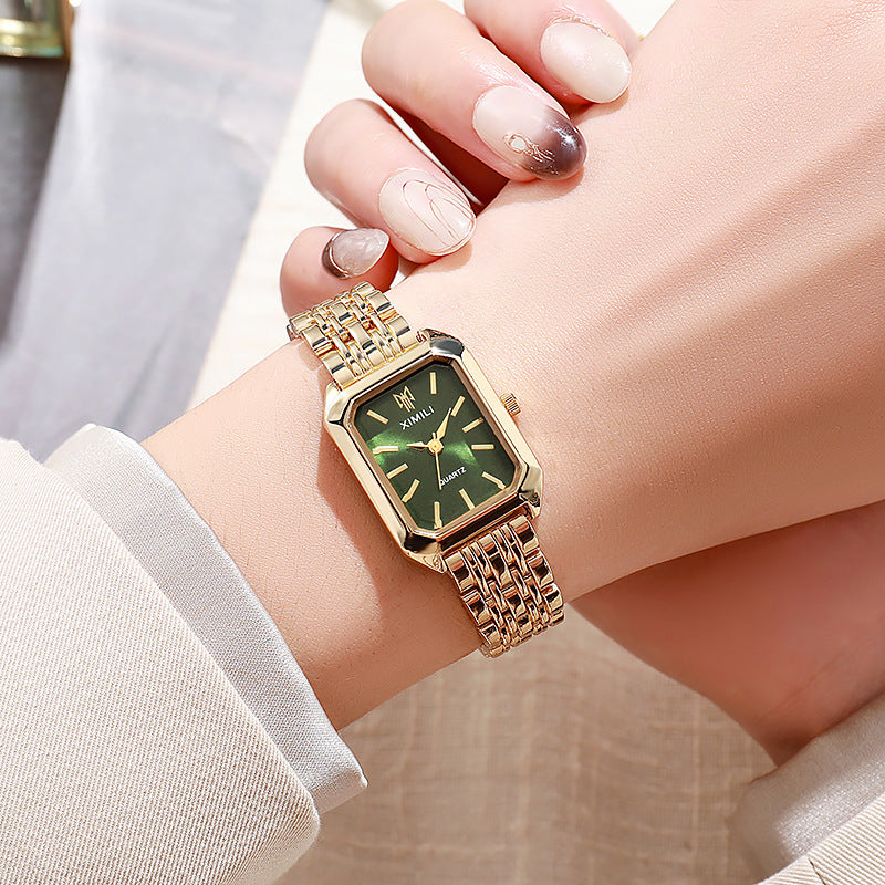 Fashionable Simple Square Steel Watch