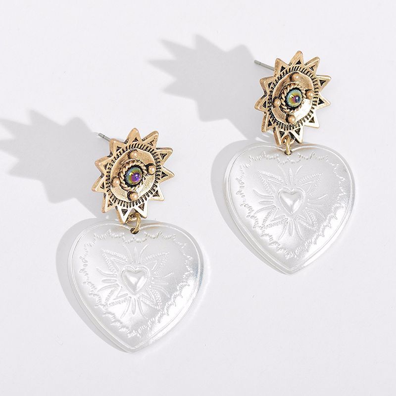 Vintage heart earrings