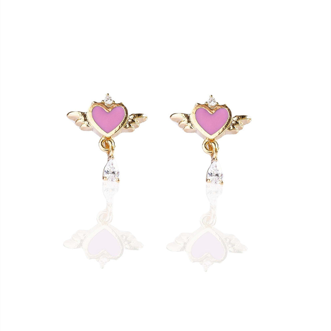 Women's Korean Drop Nectarine  Earrings