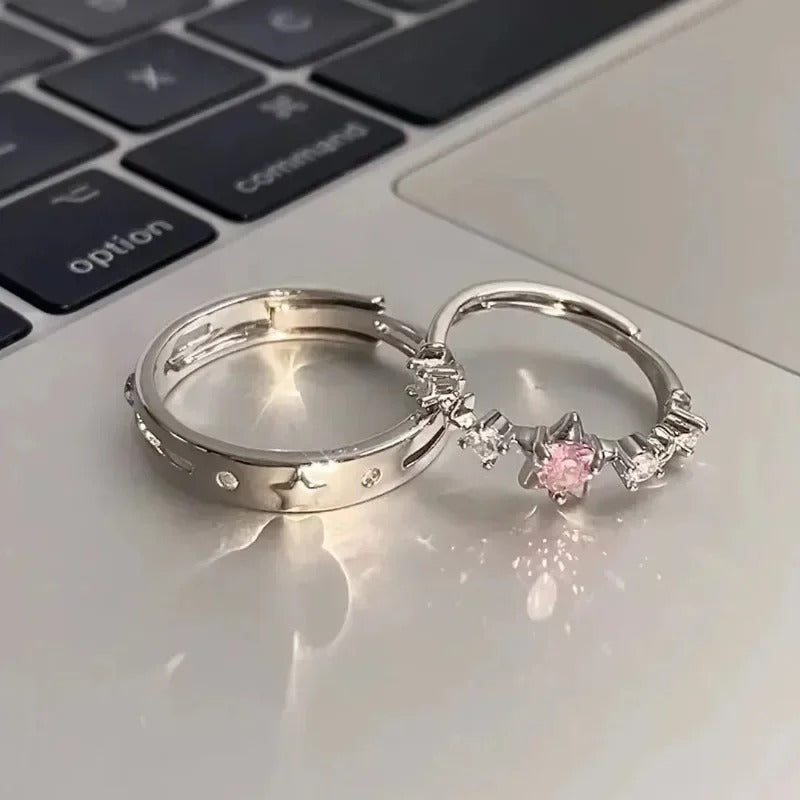 Y2K Star Ring for Women Men Simple Index Finger Rings