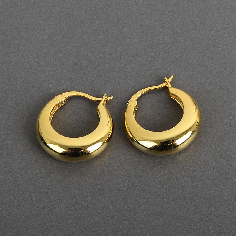 Double Loop Design Drop Earrings for Women