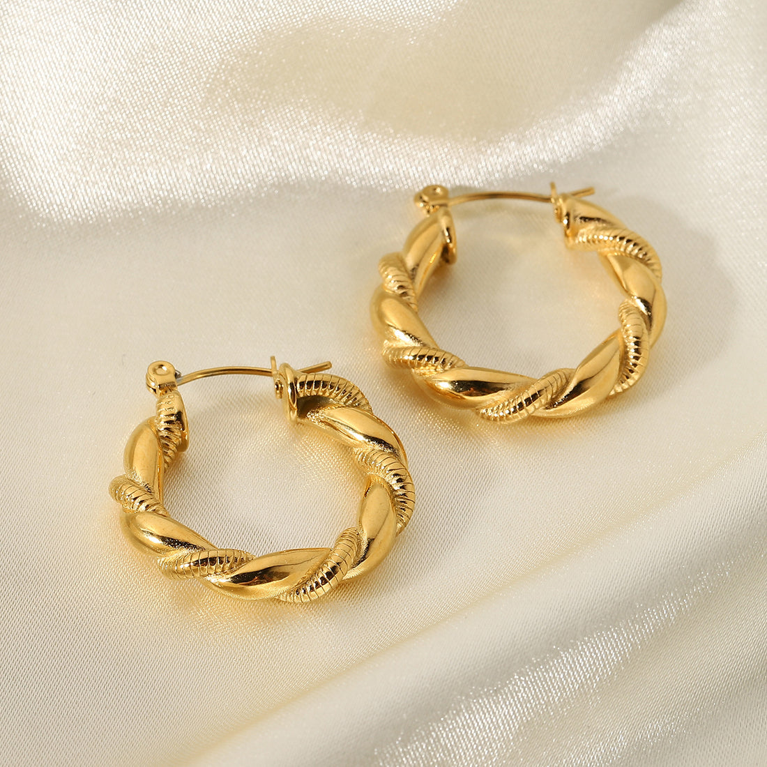 18K Gold Plated Stainless Steel Earrings