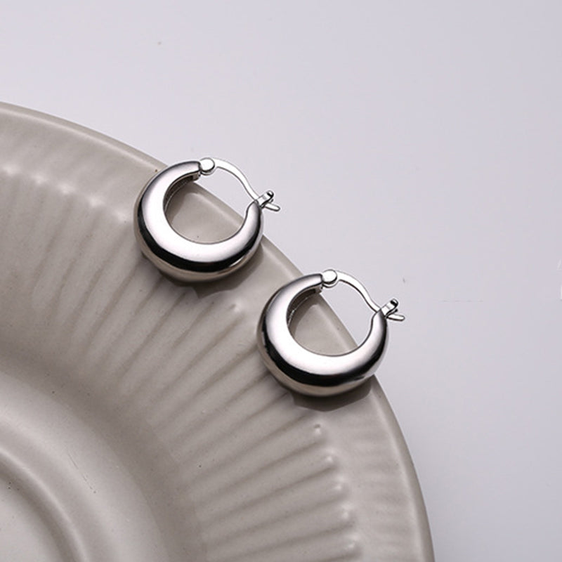 Double Loop Design Drop Earrings for Women