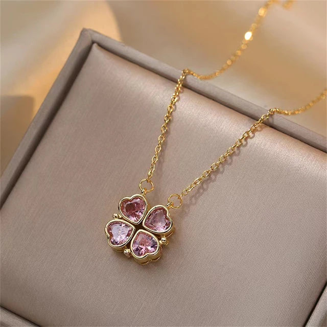 Fashion Retro Lucky Four Leaf Clover Women