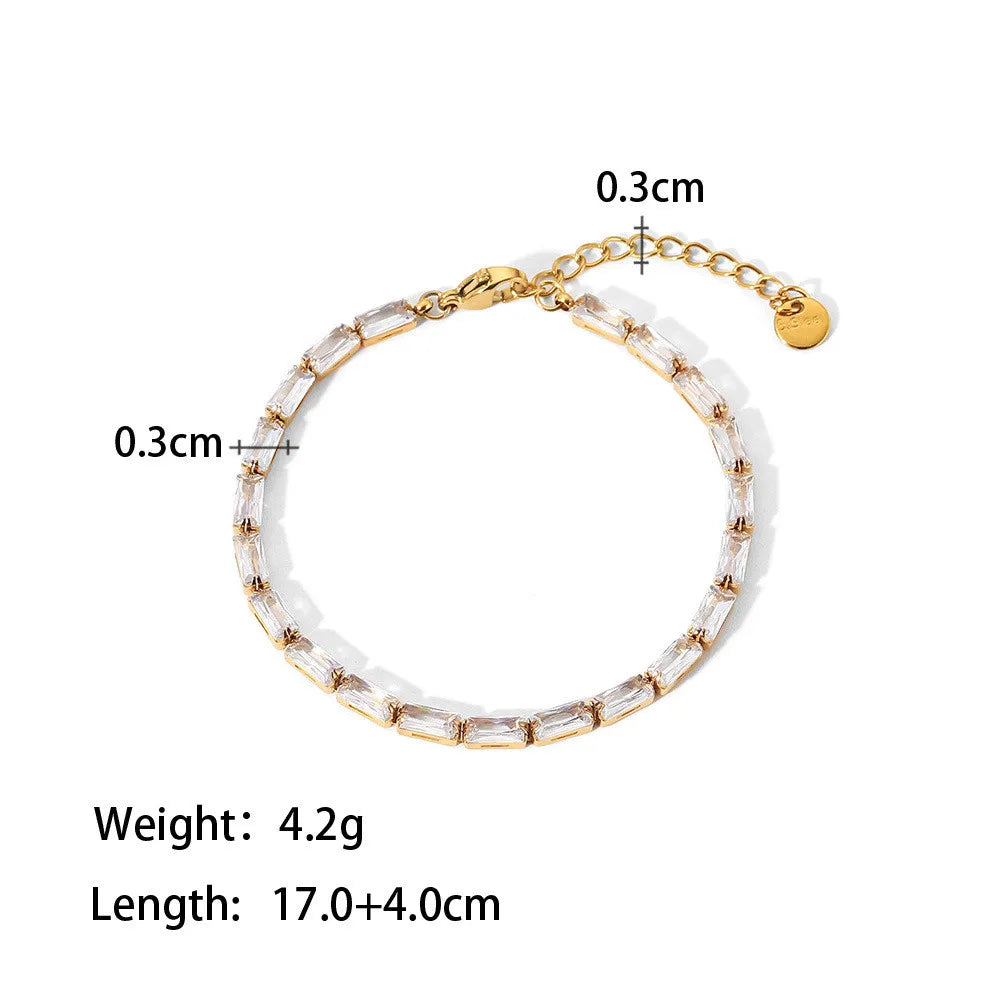 Trendy Dainty Tennis Bracelet – AAA+ Cubic Zirconia