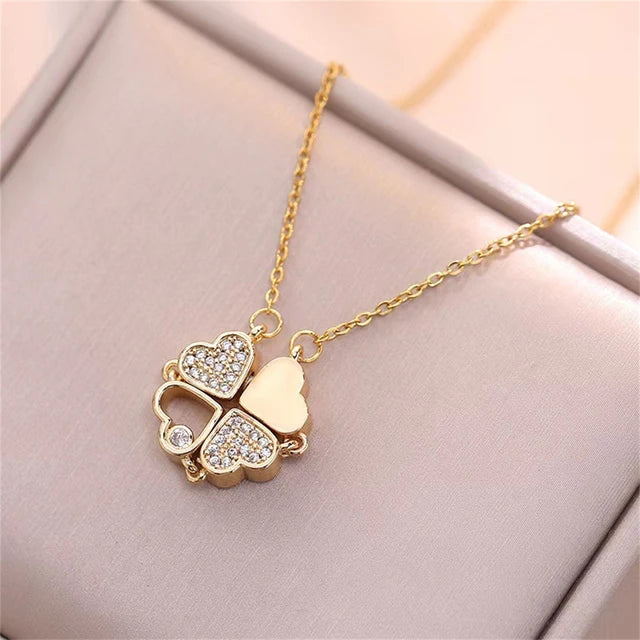 Fashion Retro Lucky Four Leaf Clover Women