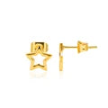 Water Drop Zircon Stars Stud Earrings For Women