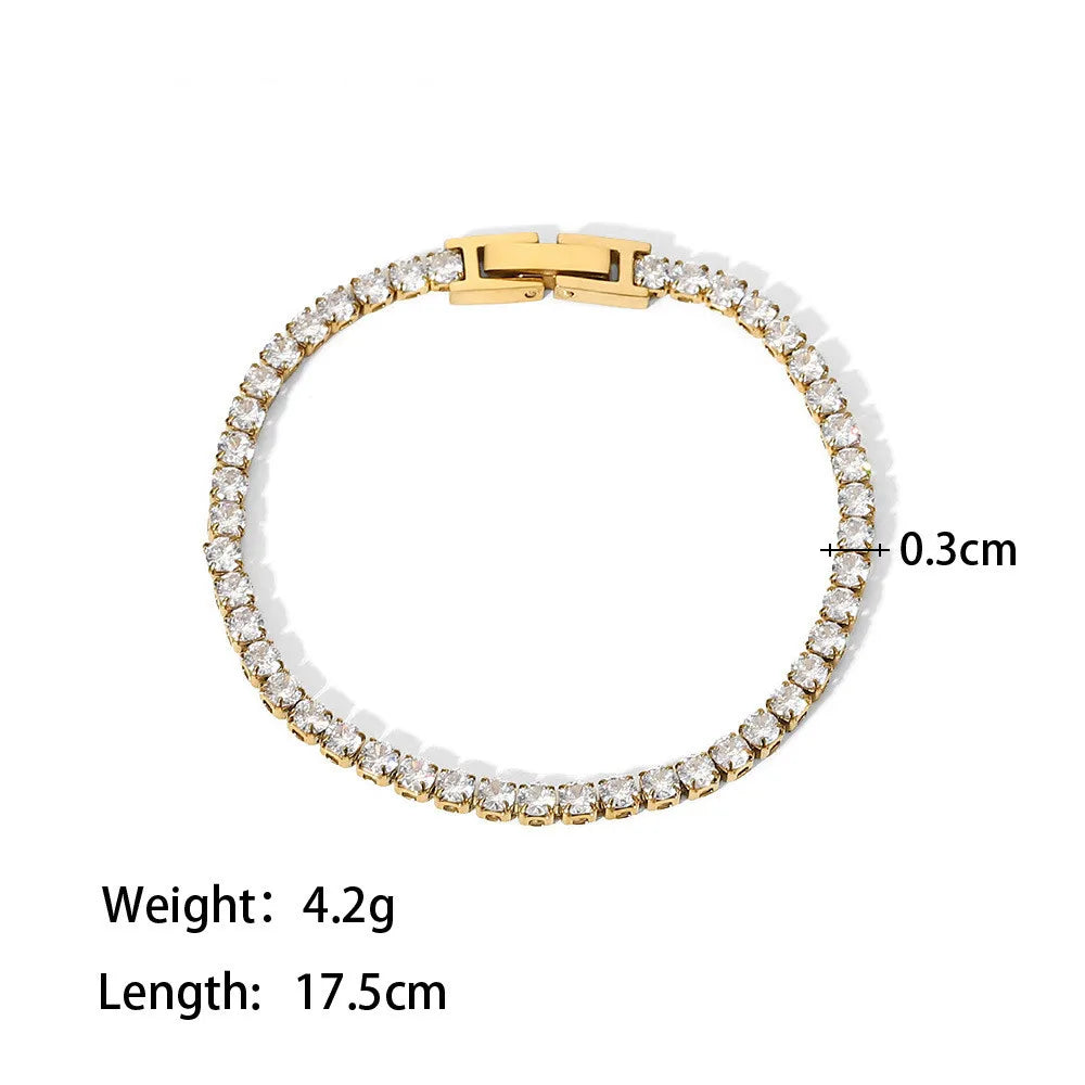 Trendy Dainty Tennis Bracelet – AAA+ Cubic Zirconia