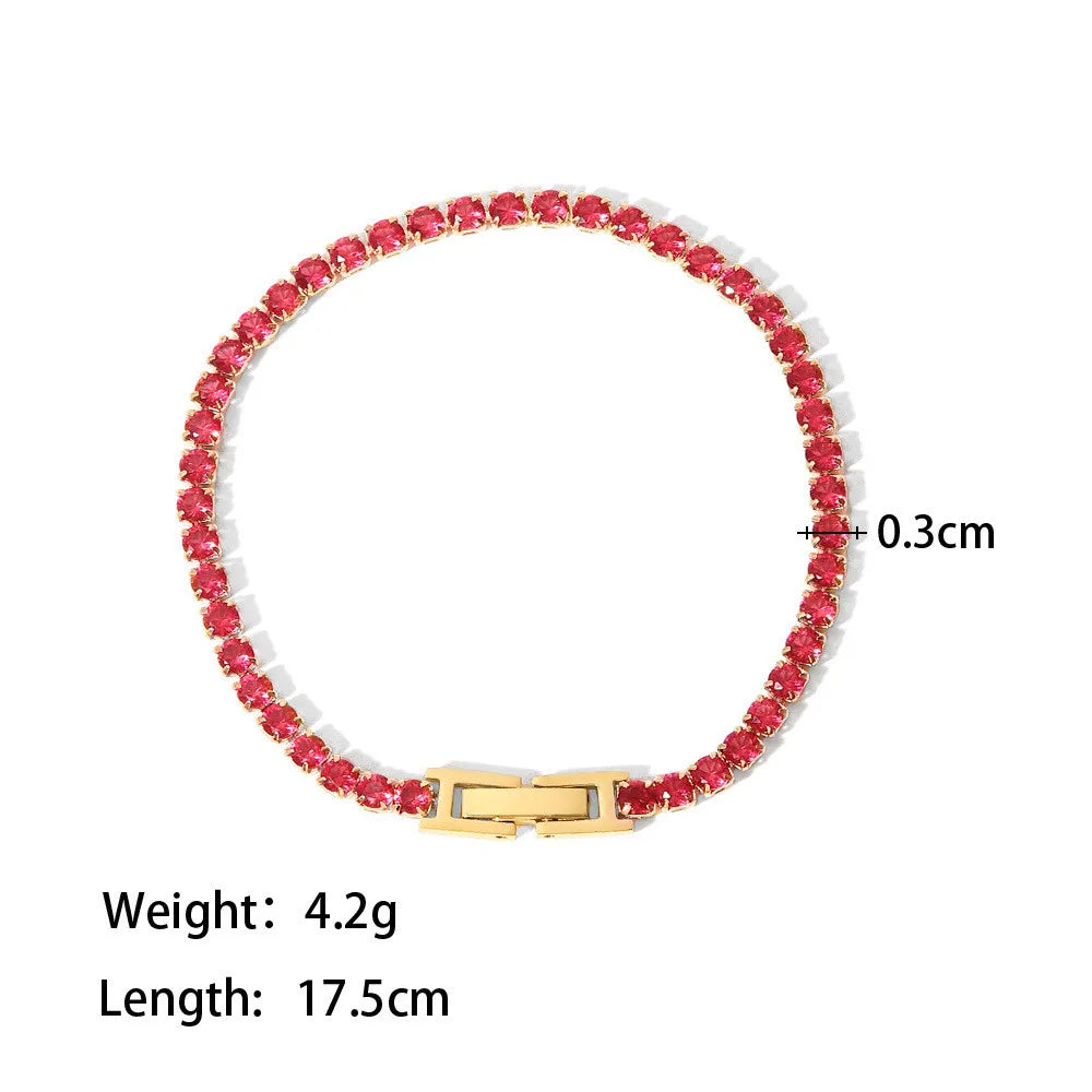 Trendy Dainty Tennis Bracelet – AAA+ Cubic Zirconia