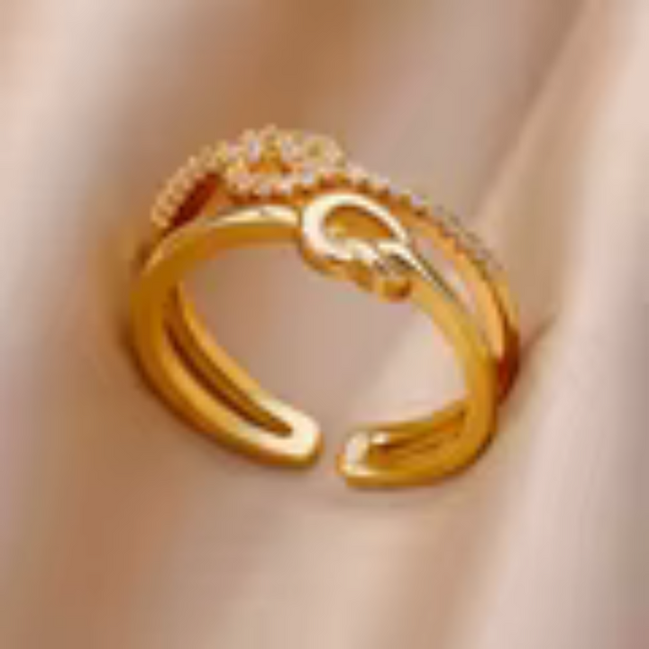 Fashion Gold Color Stainless Steel Rings For Women