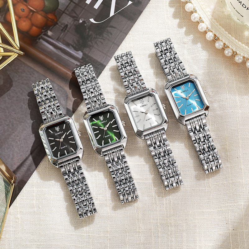 Fashionable Simple Square Steel Watch