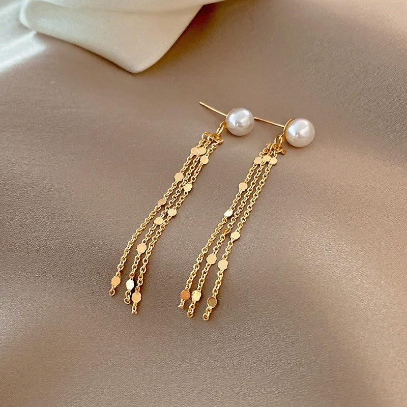 Simple Tassel Temperament  Earrings