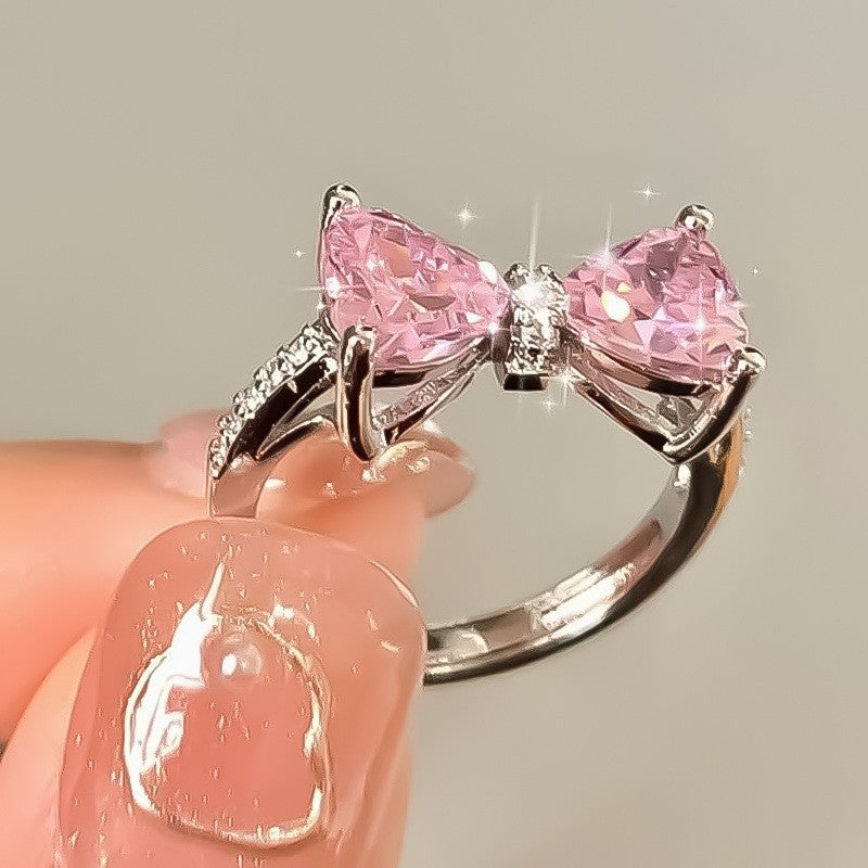 Adjustable Kpop Crystal Y2K Crown Ring for Women